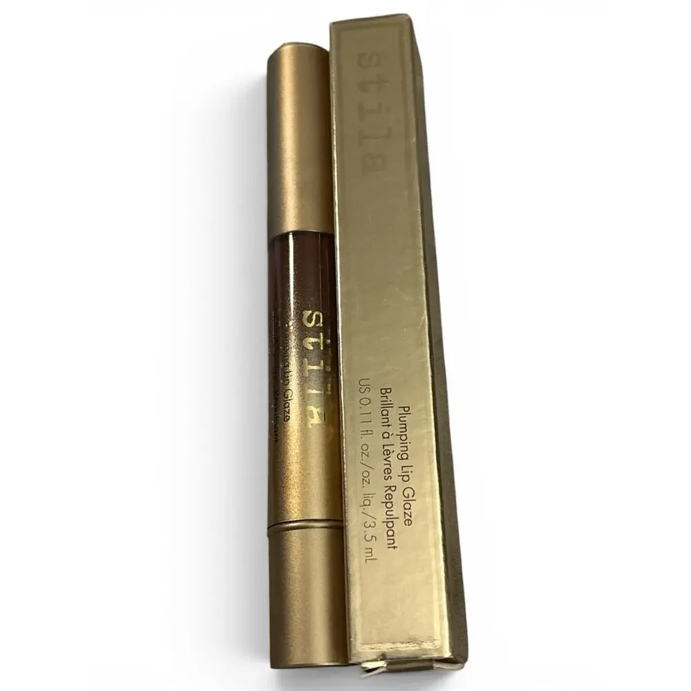 Stila Plumping Lip Glaze – Maple  (Warm Brown)– Full Size – NIB